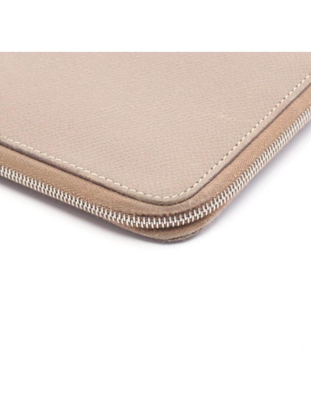Hermes Round Wallet Azap Long Silk in Etoupe Leather in - Picture 10 of 14